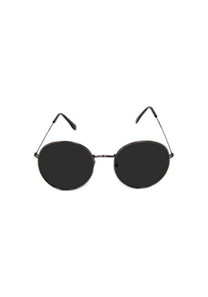 DAISO Round Metal Sunglasses in Black - Image 1